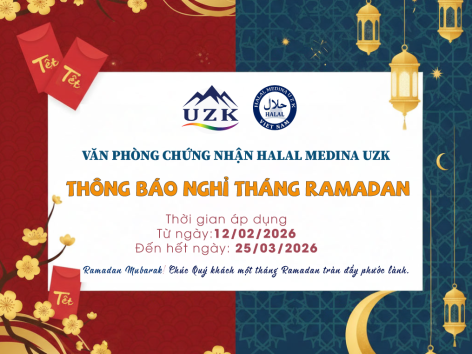 Thông Báo Nghỉ Trong Tháng Ramadan 2026